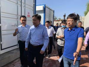 河北省生态环境厅厅长高建民组织参观考察XK.COM星空体育(中国)科技公司环保污水分散源治理项目运行情况